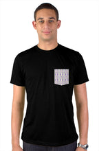 Load image into Gallery viewer, Black S/S T-shirt || White-P Pocket
