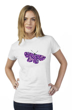 Load image into Gallery viewer, Butterfly Print || White Cotton SS T-Shirt